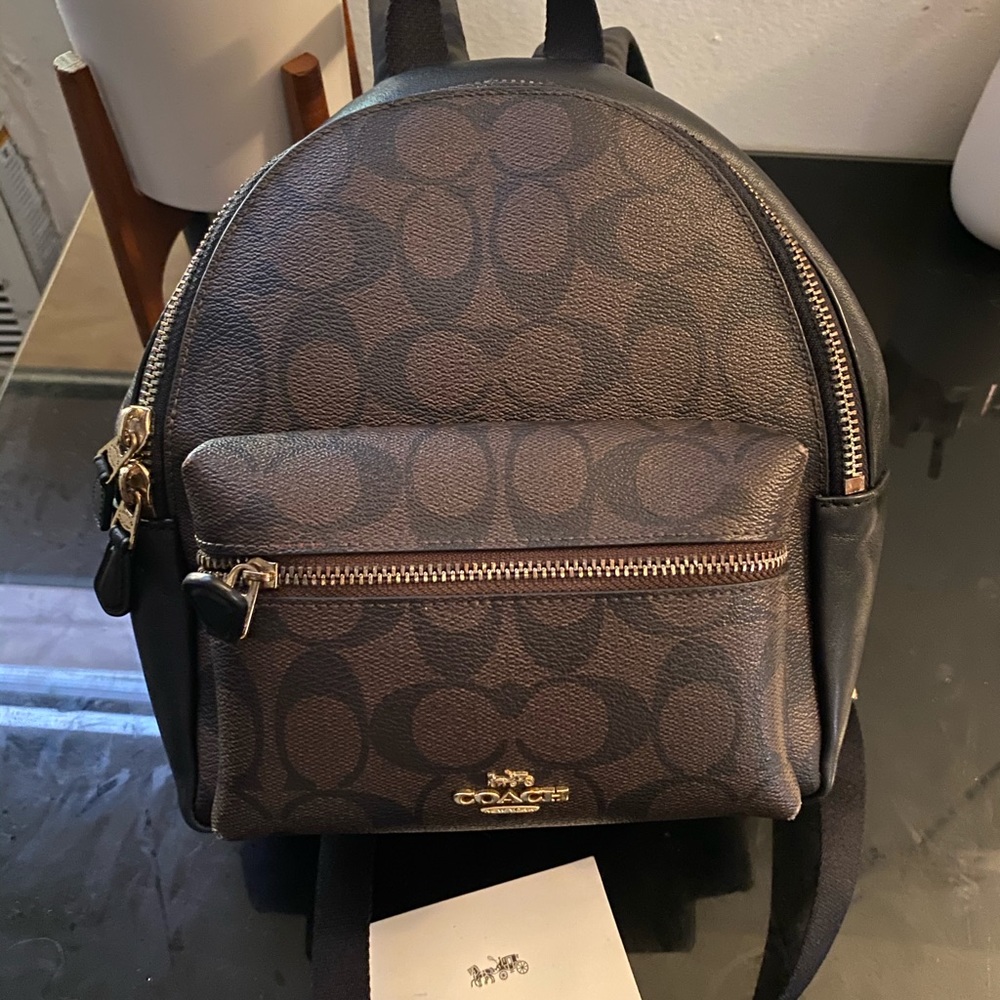 Coach Mini Charlie Backpack Signature Canvas